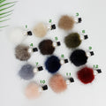 Cream Pearl Real Mink Ball Hair Claw Clip / Cute Colorful Hair Pin / Alligator Hair Clip for Woman