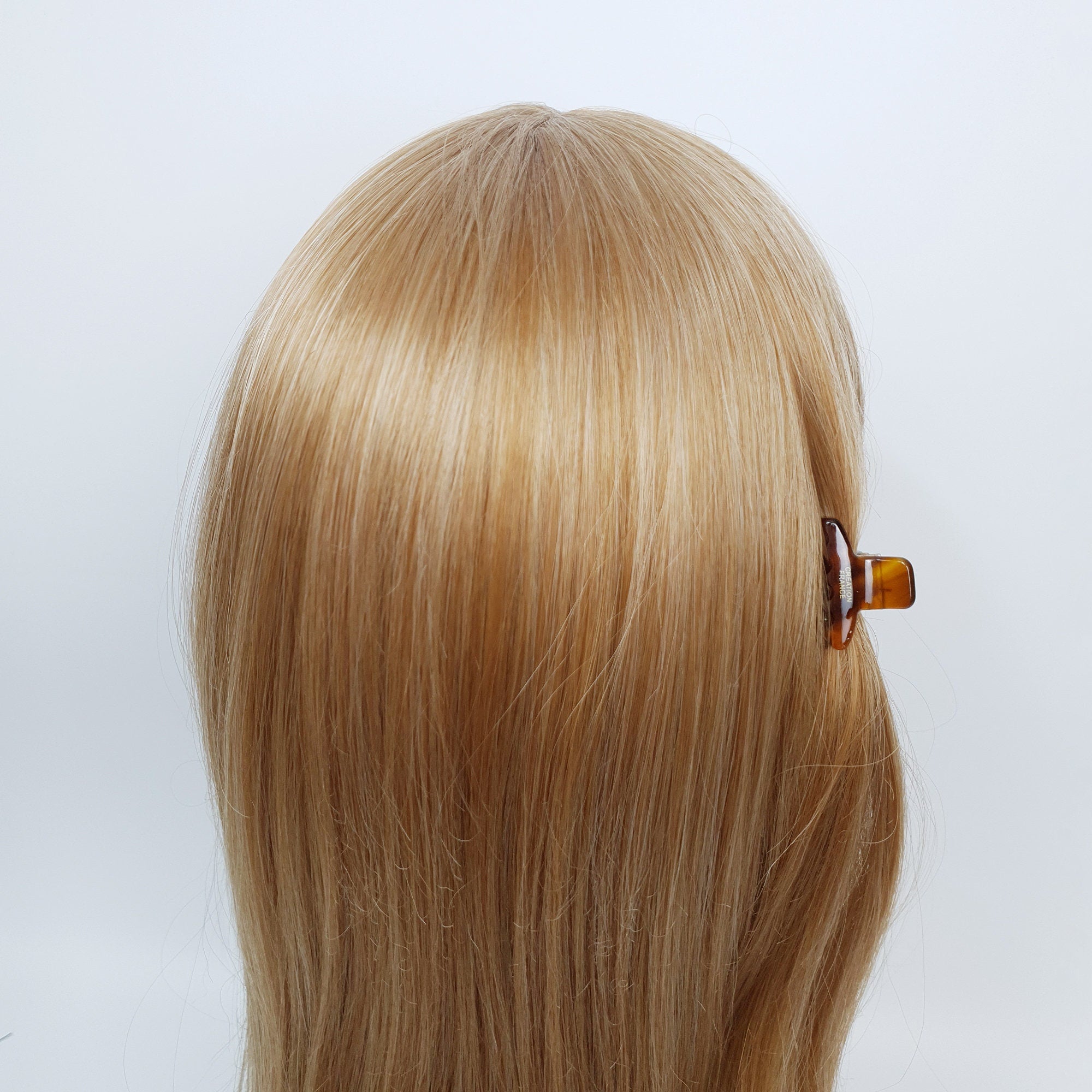Fancy Cap Mini Hair Clip Claw (1.2 Inch) / Tortoise Shell Small French Hair Pin / Hair Barrette for Woman