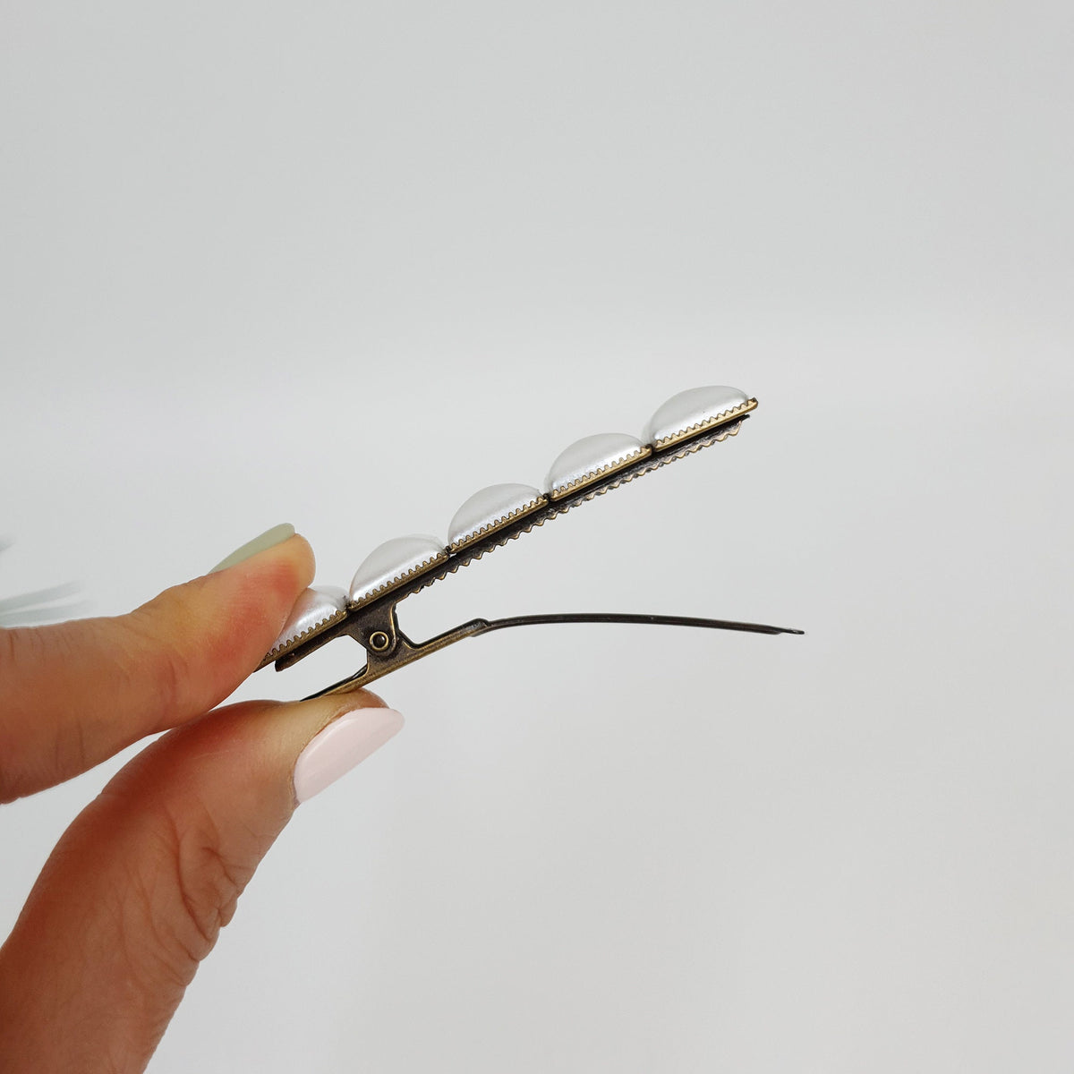 Vintage Antique Formica Square Hair Claw Clip (2.4 Inch) / Vivid Color Hair Pin / Alligator Hair Clip for Woman
