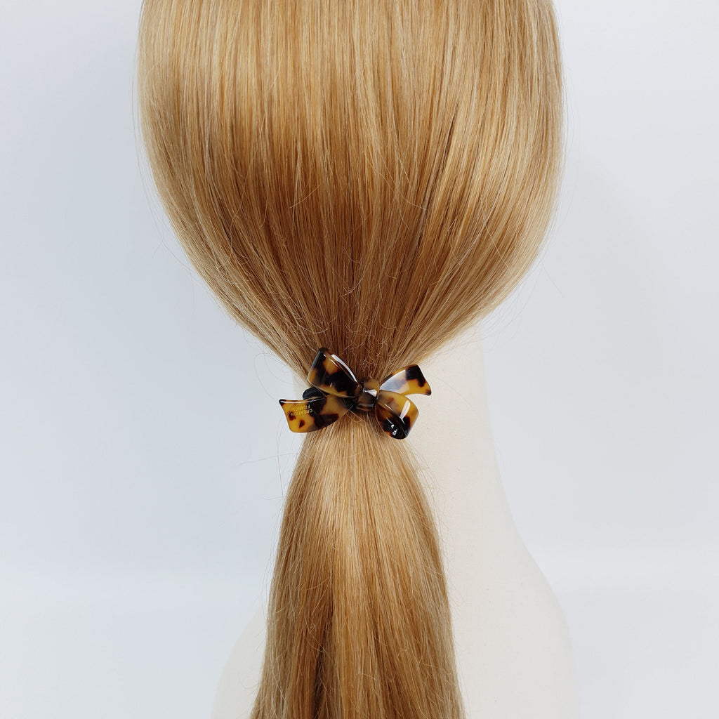 Leopard Aurora Double Ribbon Hair Tie / Cute French Hair Pin / Hair Accessory for Woman / Hair Barrette