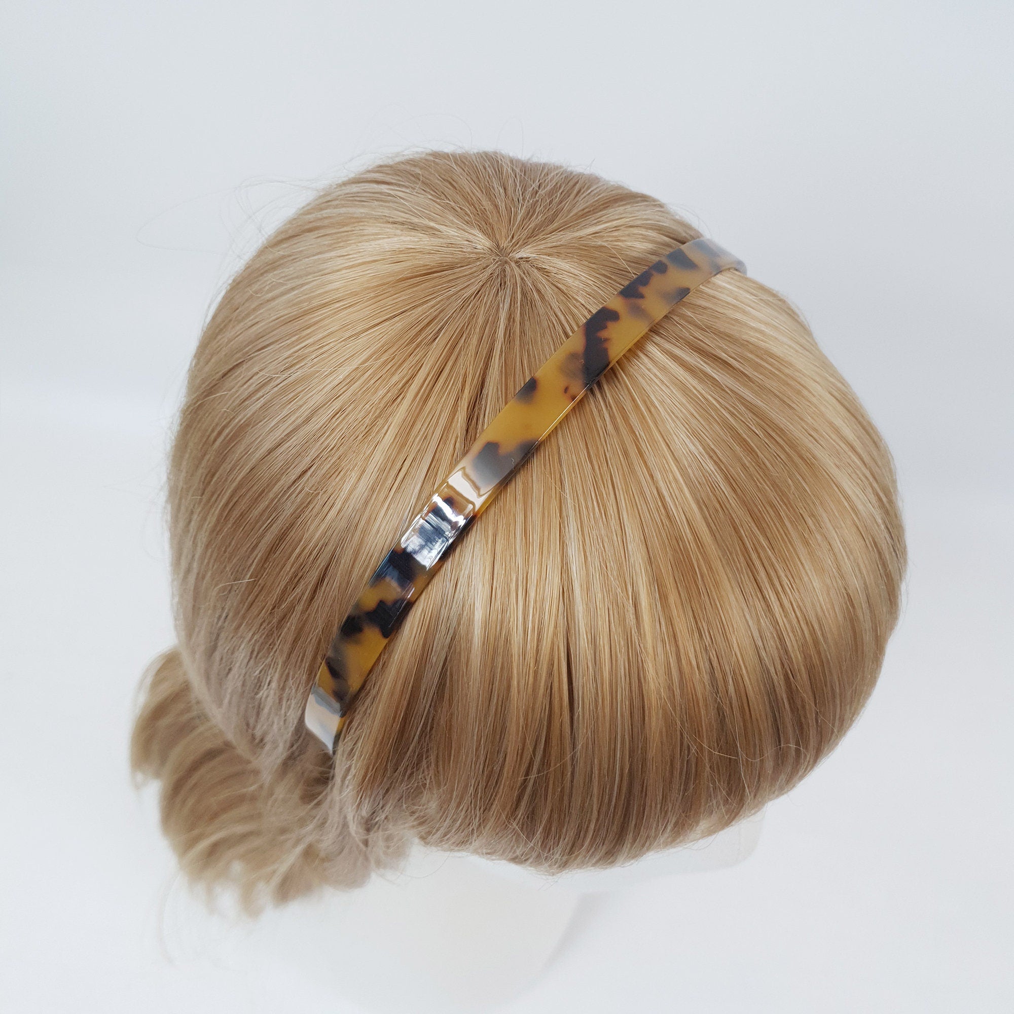 Tortoise Shell Simple Thin Headband / Simple Acrylic Alice Headband / Hair Accessory for Woman