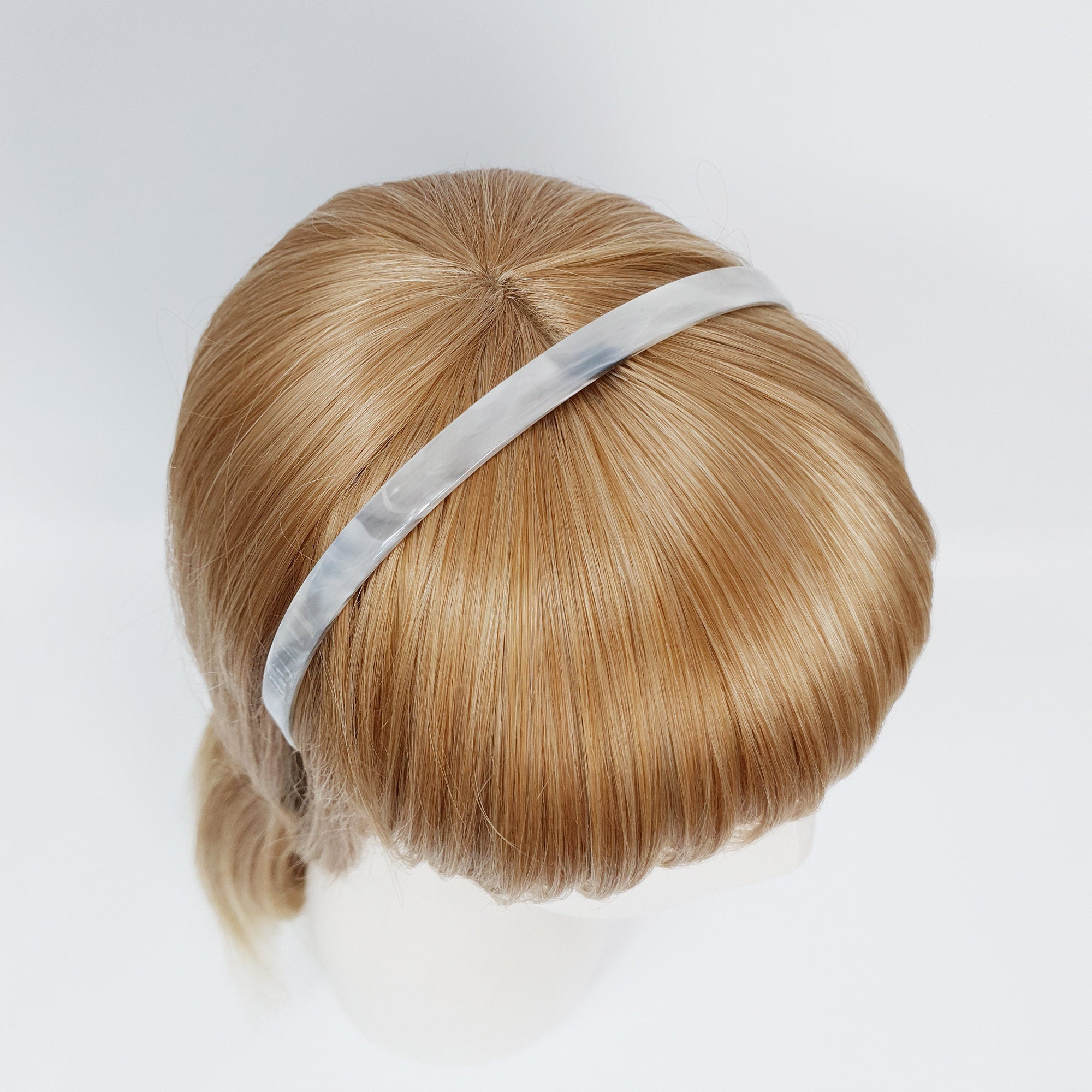 Tortoise Shell Simple Thin Headband / Simple Acrylic Alice Headband / Hair Accessory for Woman