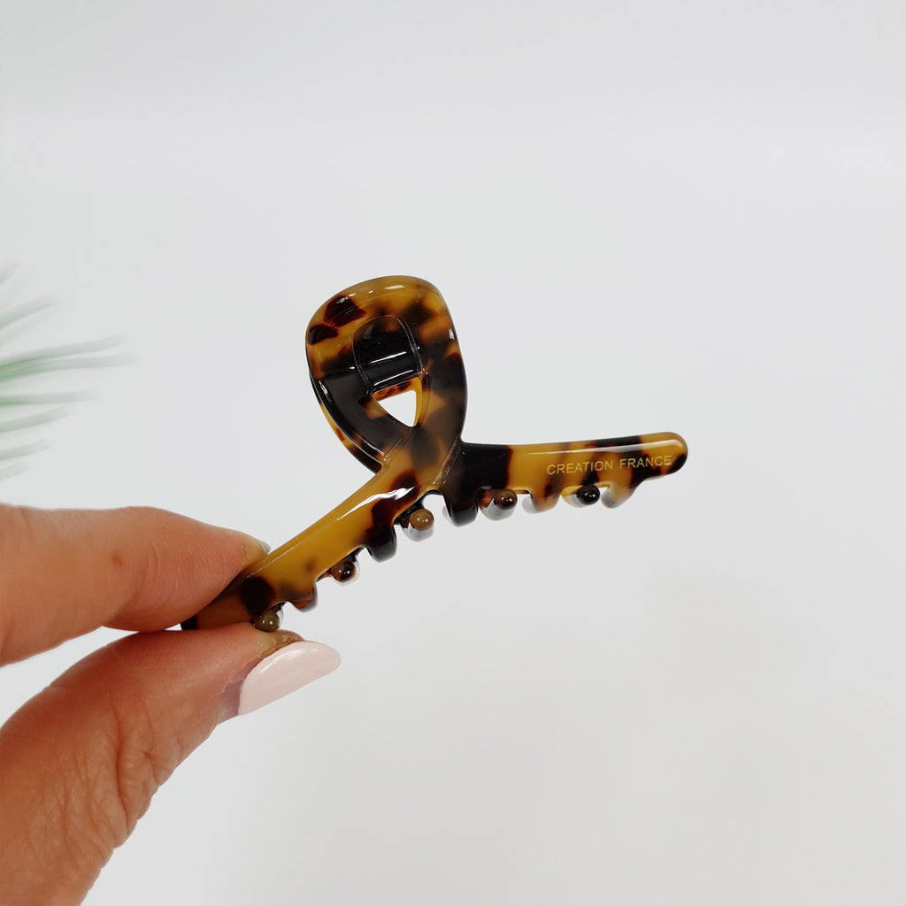 Twist Small Hair Clip Claw (2.8 Inch) / Tortoise Shell French Hair Pin / Hair Barrette for Woman / Octopus Hair Clip
