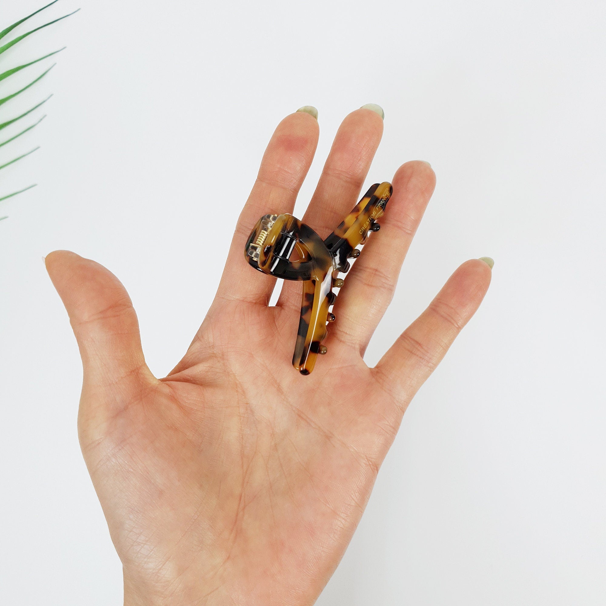 Twist Small Hair Clip Claw (2.8 Inch) / Tortoise Shell French Hair Pin / Hair Barrette for Woman / Octopus Hair Clip