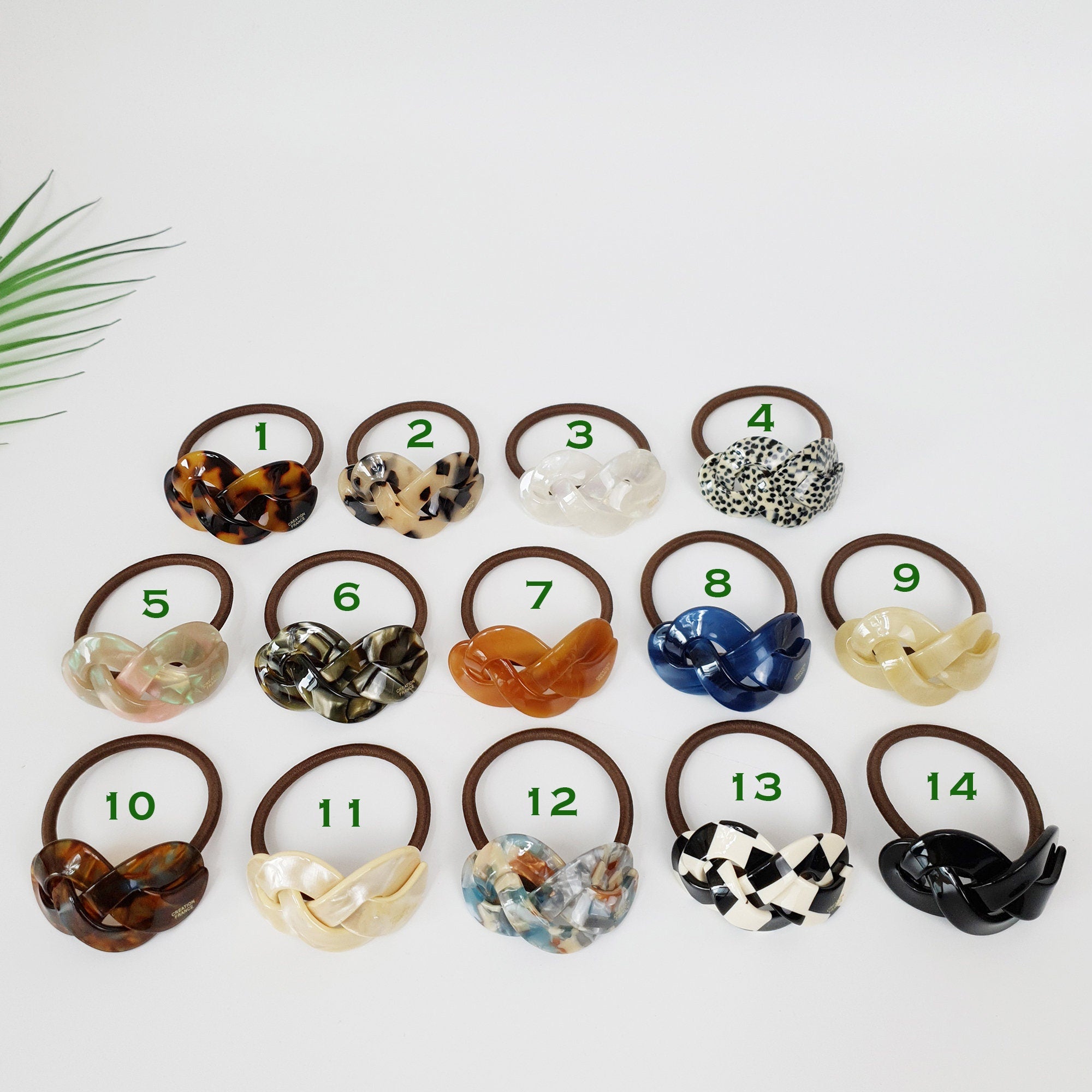 Leopard Triple Twist Curve Hair Tie / Fashionably Ponytail Holder / Hair Accessory for Woman / French Hair Pin / Hair Scrunchy