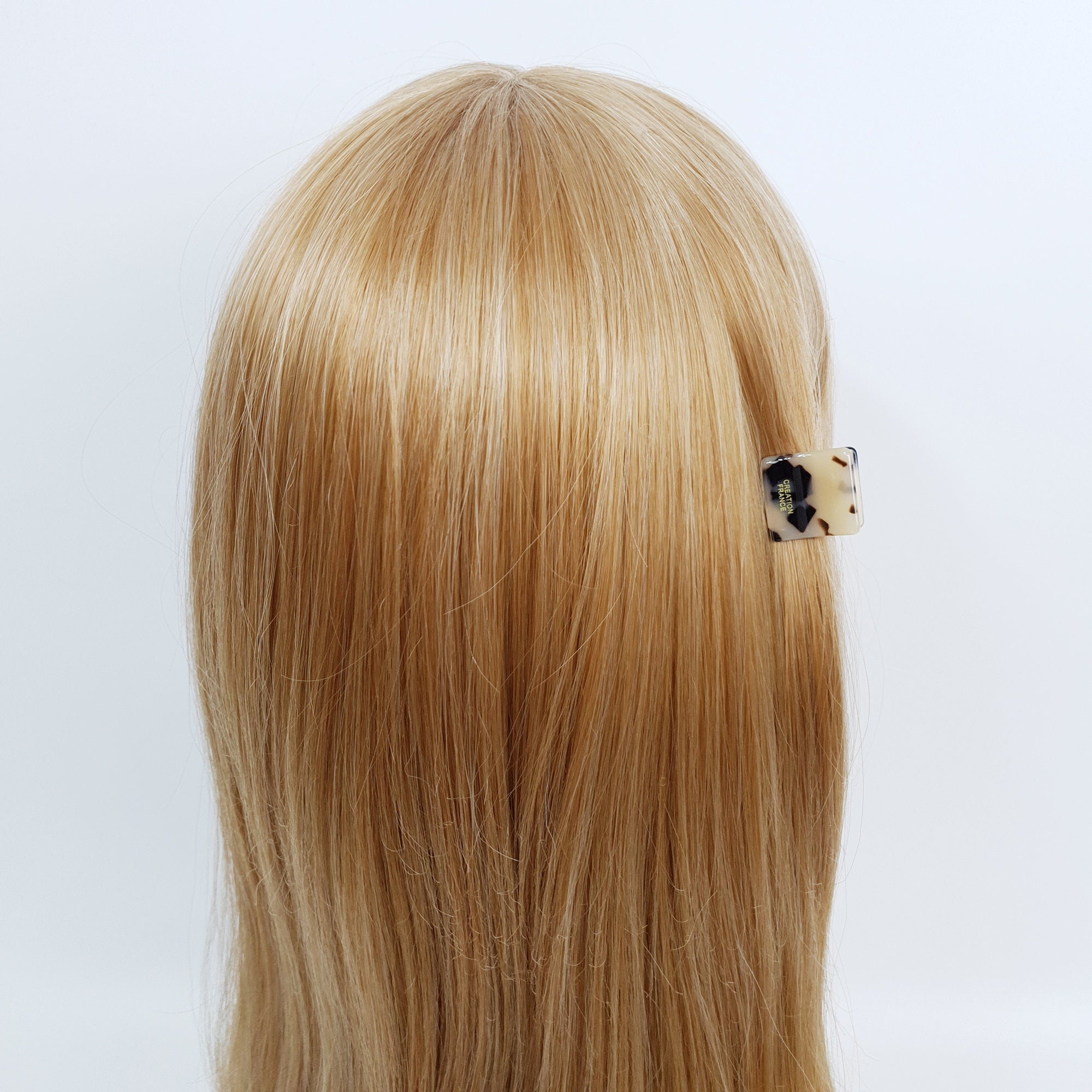 Marble Modern Mini Hair Clip Claw / Tortoise Shell Small French Pin / Hair Barrette for Woman / Leopard Hair Clips