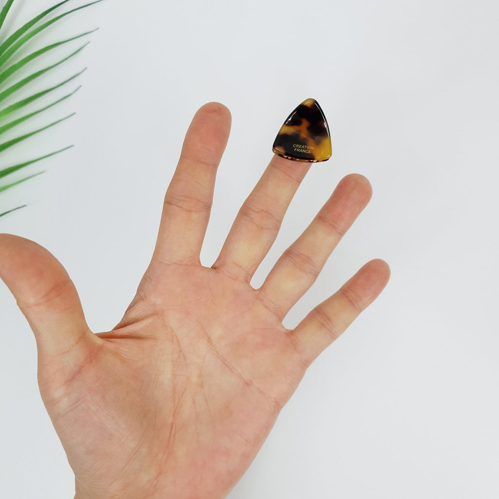 Triangle Mini Hair Clip Claw / Tortoise Shell Small French Hair Pin / Hair Barrette for Woman