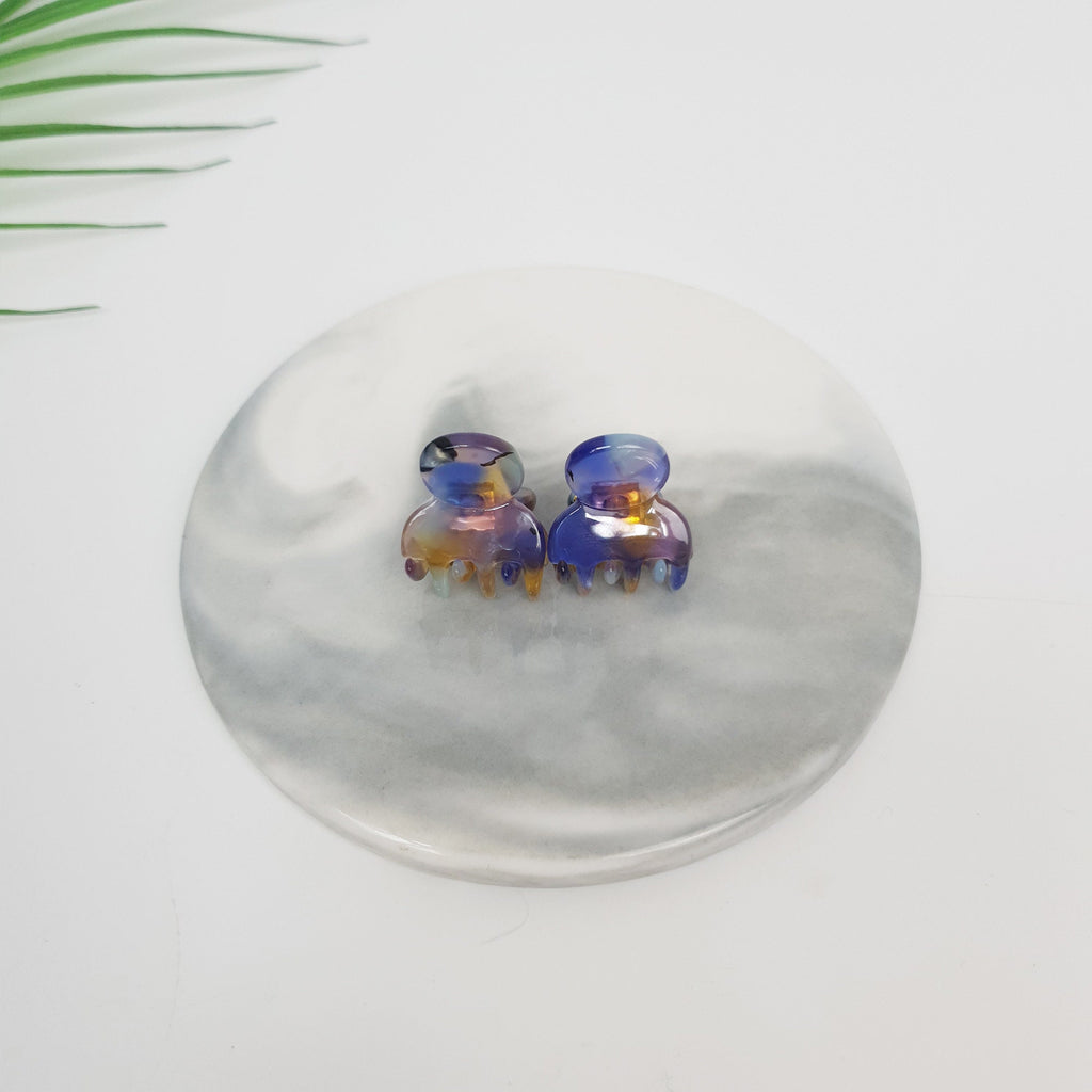 Pure Color Mini Hair Clips (2 pieces 1 set) / Tortoise Shell French Hair Pin / Hair Accessory for Woman / French Barrette for Girls