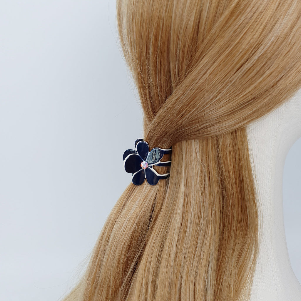 Pastel Color Flower Mini Hair Clips / Cute Small French Hair Pin / Hair Barrette for Woman / Floral Hair Clip for Girls