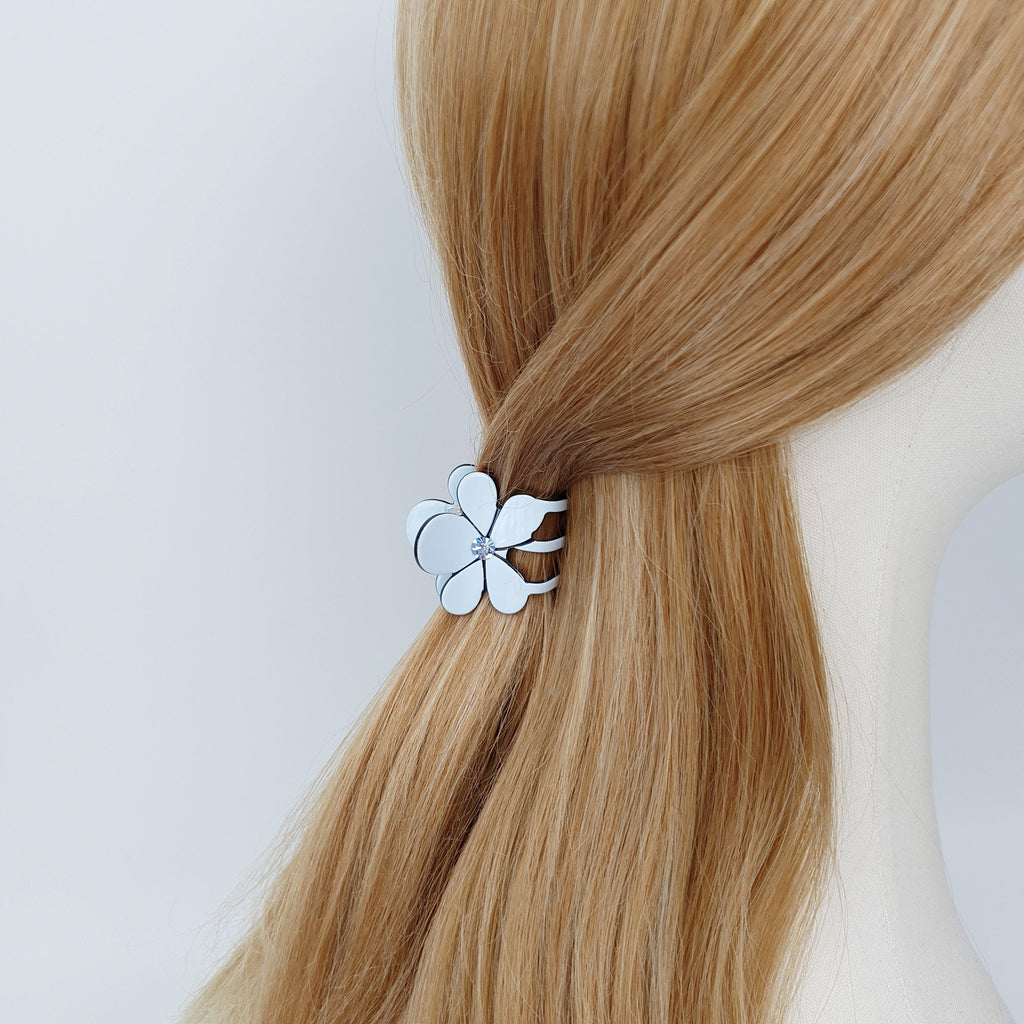 Pastel Color Flower Mini Hair Clips / Cute Small French Hair Pin / Hair Barrette for Woman / Floral Hair Clip for Girls