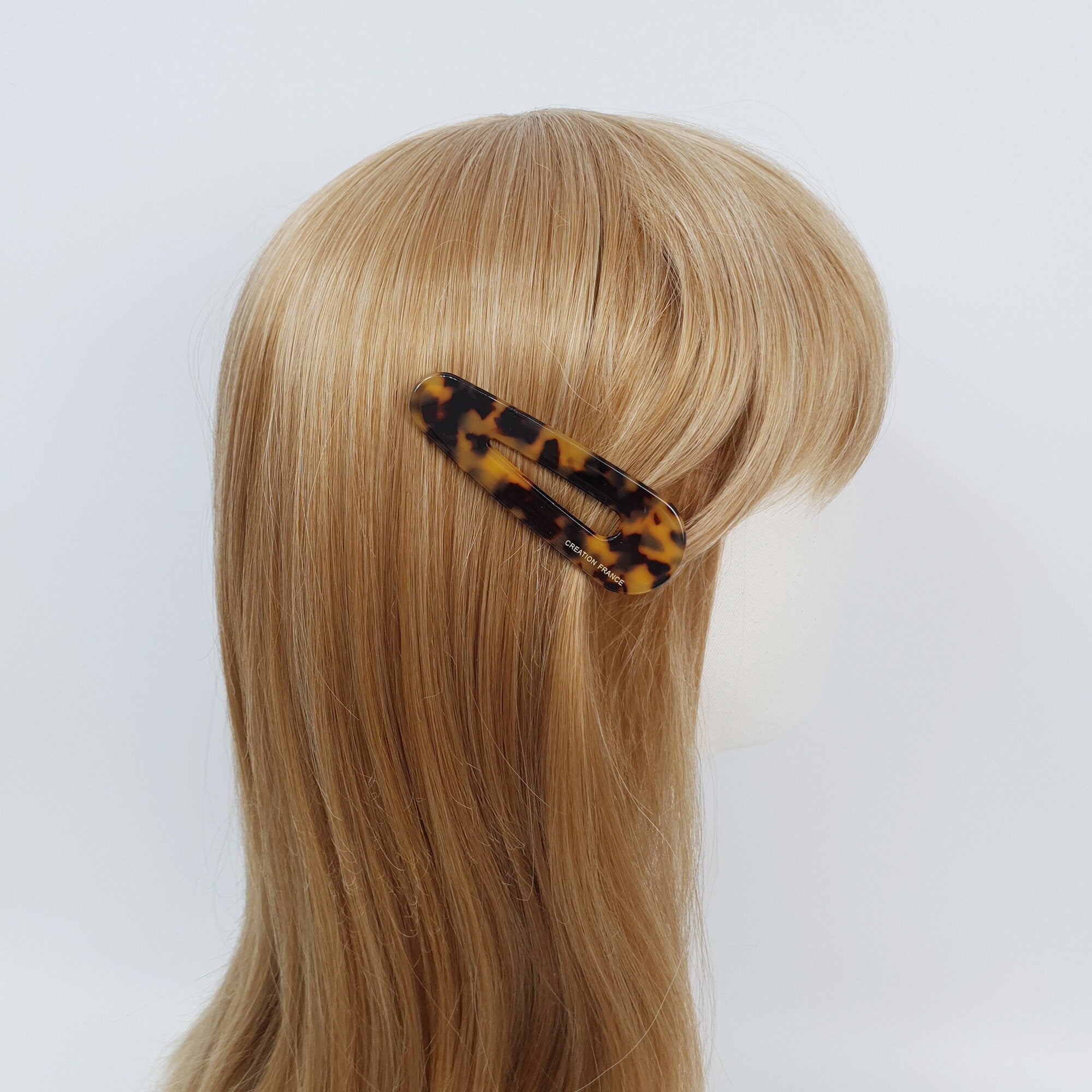 Leopard Bold Triangle Hair Claw Clip (3.1 Inch) / Tortoise Shell French Hair Pin / Alligator Hair Clip for Woman