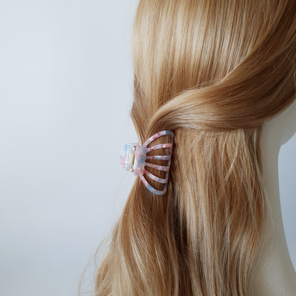 Leopard Judy Square Medium Hair Claw Clip / Tortoise Shell French Hair Pin / Hair Accessory for Woman