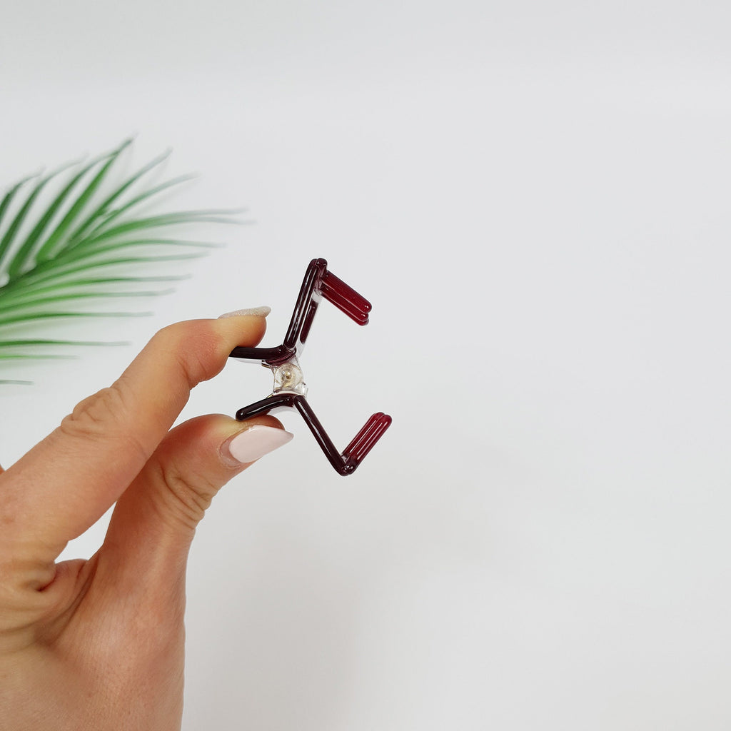 Pure Color Simple Square Mini Hair Claw Clip / Simple Small French Pin / Hair Barrette for Woman