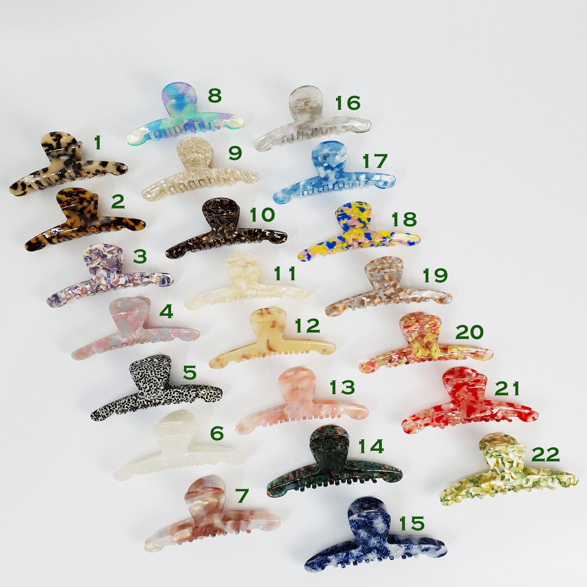 Leopard Marble Elle Large Hair Claw Clip / Luxurious Grand French Hair Pin / Hair Barrette for Woman
