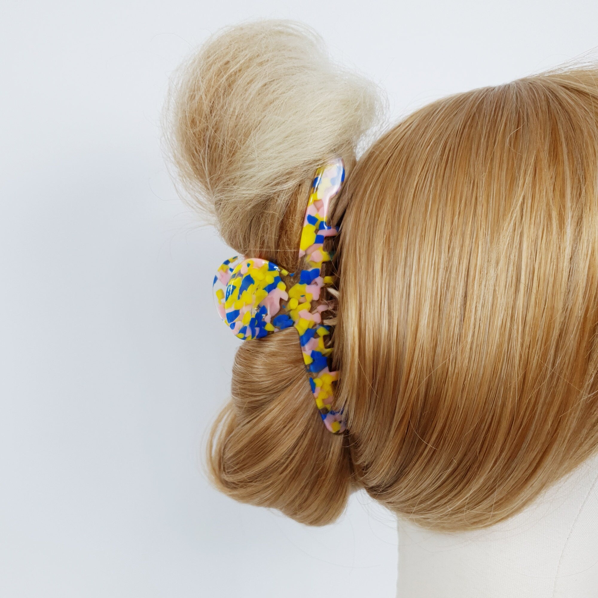 Leopard Marble Elle Large Hair Claw Clip / Luxurious Grand French Hair Pin / Hair Barrette for Woman