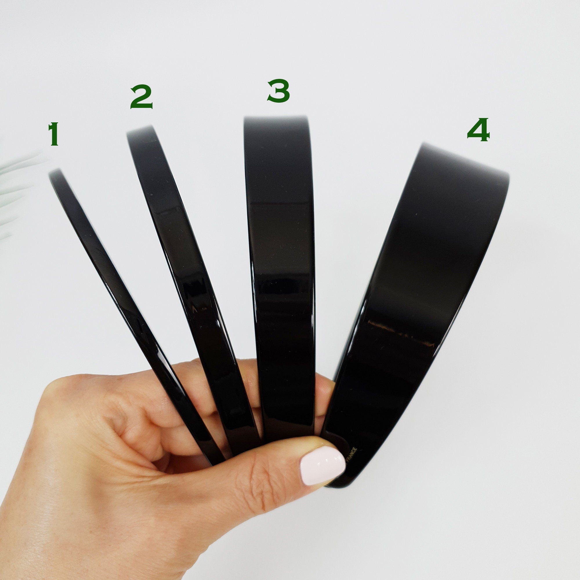 All Black Simple Basic Headband / Elegant Turban Bandanna / Hair Accessory for Woman / Black Wide Headband