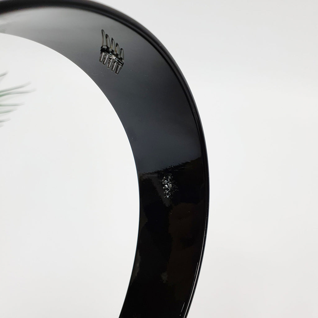 All Black Simple Basic Headband / Elegant Turban Bandanna / Hair Accessory for Woman / Black Wide Headband