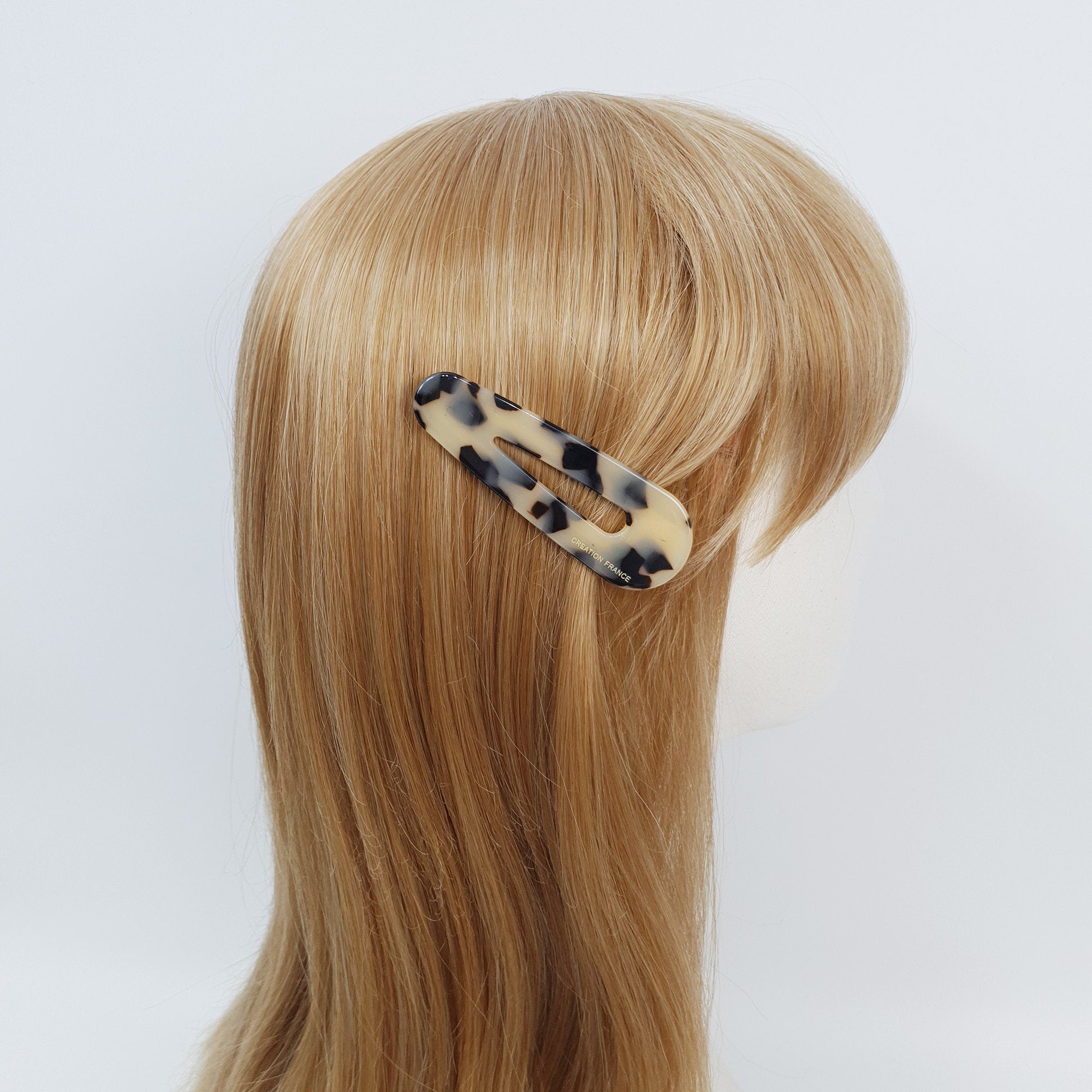 Leopard Bold Triangle Hair Claw Clip (3.1 Inch) / Tortoise Shell French Hair Pin / Alligator Hair Clip for Woman