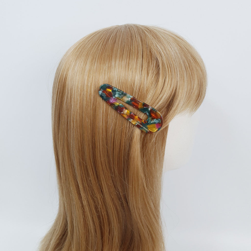 Leopard Bold Triangle Hair Claw Clip (3.1 Inch) / Tortoise Shell French Hair Pin / Alligator Hair Clip for Woman