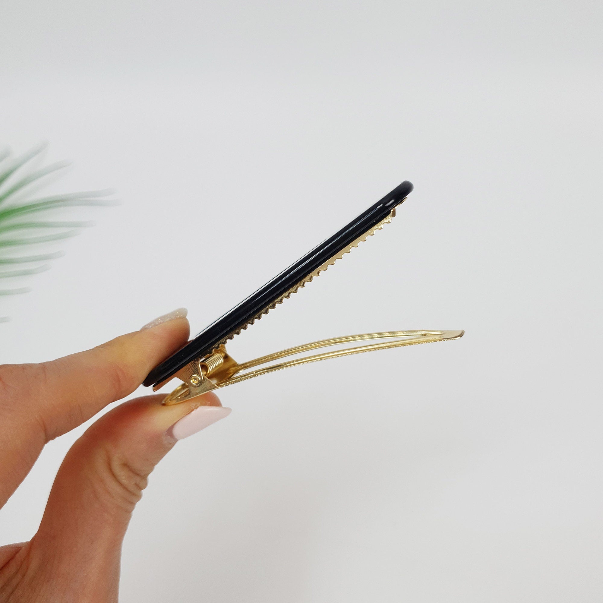 Leopard Bold Triangle Hair Claw Clip (3.1 Inch) / Tortoise Shell French Hair Pin / Alligator Hair Clip for Woman