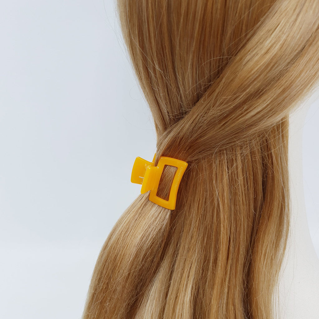 Pure Color Simple Square Mini Hair Claw Clip / Simple Small French Pin / Hair Barrette for Woman