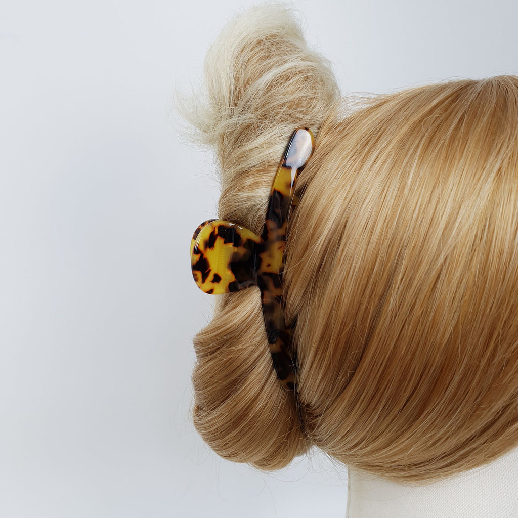 Leopard Marble Elle Large Hair Claw Clip / Luxurious Grand French Hair Pin / Hair Barrette for Woman