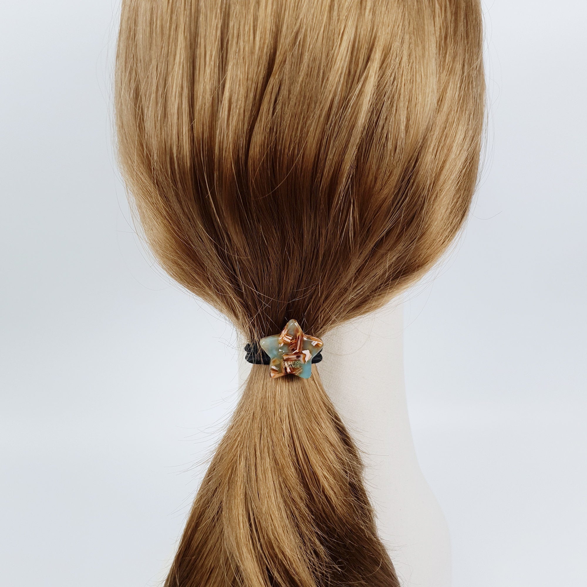 Leopard Pure Color Cute Star Hair Tie / Simple Small Ponytail Holder / Hair Accessory for Woman / French Hair Pin / Hair Scrunchy