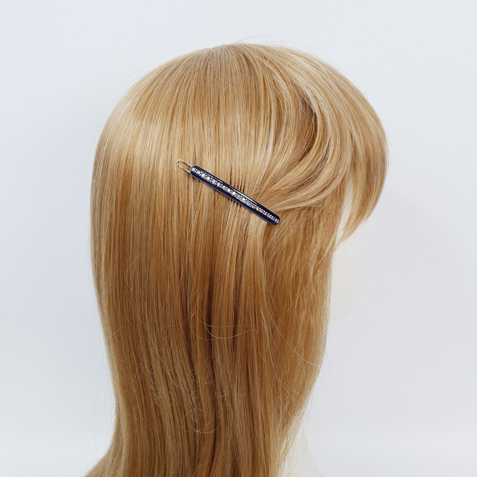 Pastel Tone Bobby Pin with Cubic / Cute Simple French Hair Pin Clip / Hair Accessory for Woman / Bow Barrette