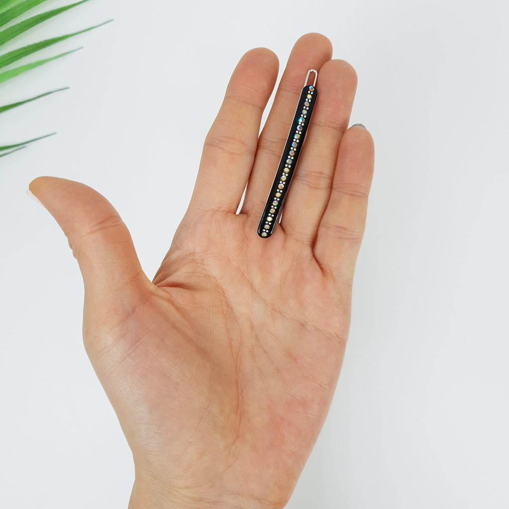 Pastel Tone Bobby Pin with Cubic / Cute Simple French Hair Pin Clip / Hair Accessory for Woman / Bow Barrette