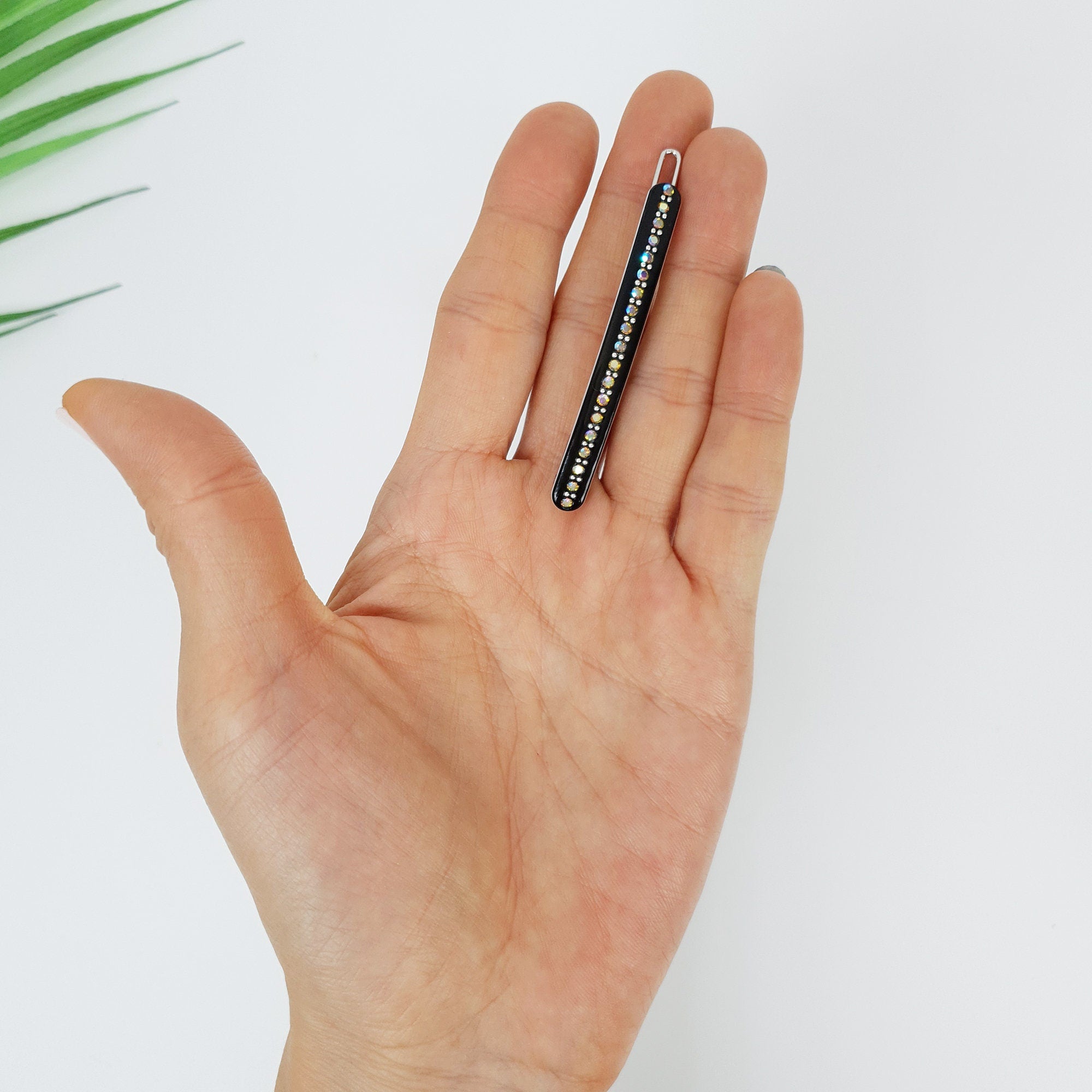 Pastel Tone Bobby Pin with Cubic / Cute Simple French Hair Pin Clip / Hair Accessory for Woman / Bow Barrette