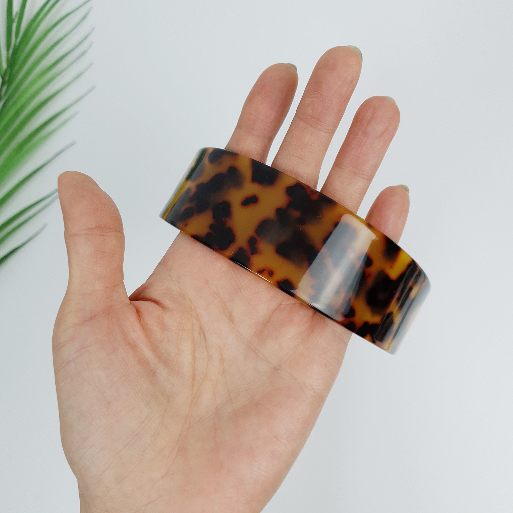 Leopard Marble Wide Headband (1.4 Inch) / Fashionable Tortoise Shell Turban Bandanna / Hair Accessory for Woman