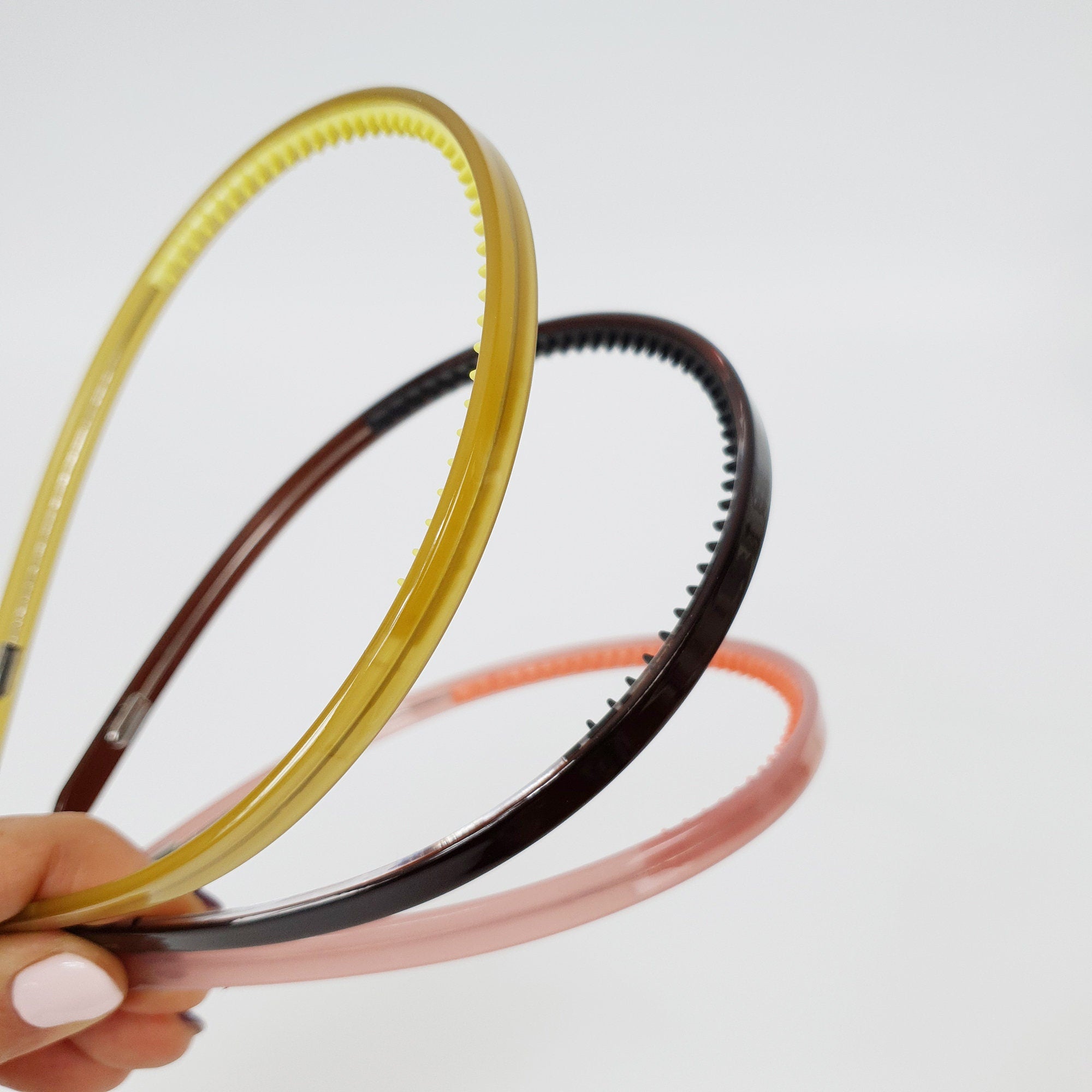 Pure Color Inner Wire Thin Headband / Simple Line Headband / Elegant Hair Accessories for Woman / Alice Headband