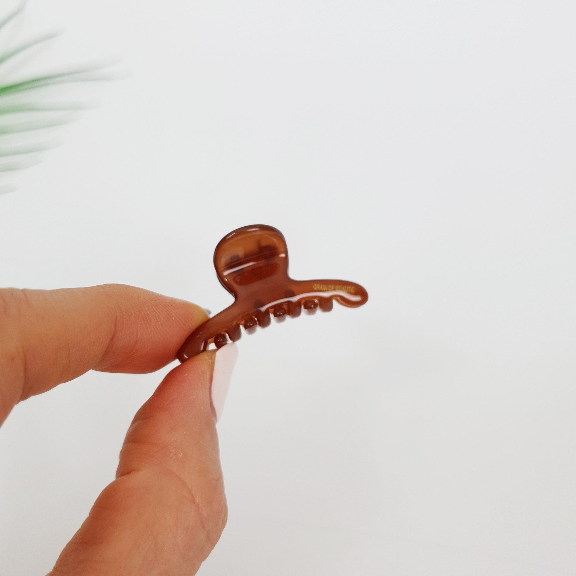 Pure Color Extra Mini Hair Clips (1.6 Inch) / Cute Small Hair Claw Clip / Hair Barrette for Woman / Octopus Hair Clip