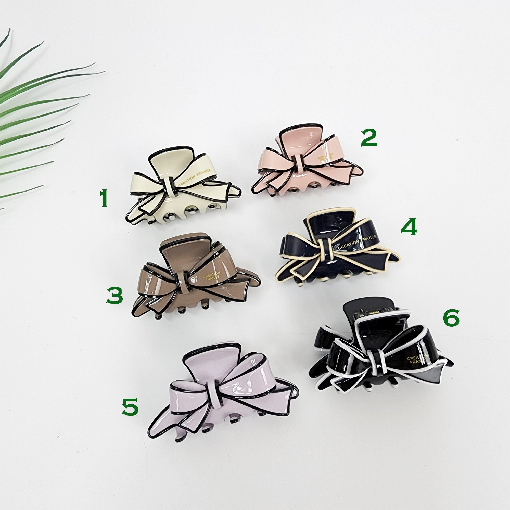Pastel Color Fashion Ribbon Hair Claw Clip (2.4 Inch) / Luxurious French Hair Pin / Hair Accessory for Woman