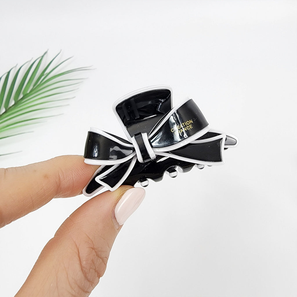 Pastel Color Fashion Ribbon Hair Claw Clip (2.4 Inch) / Luxurious French Hair Pin / Hair Accessory for Woman