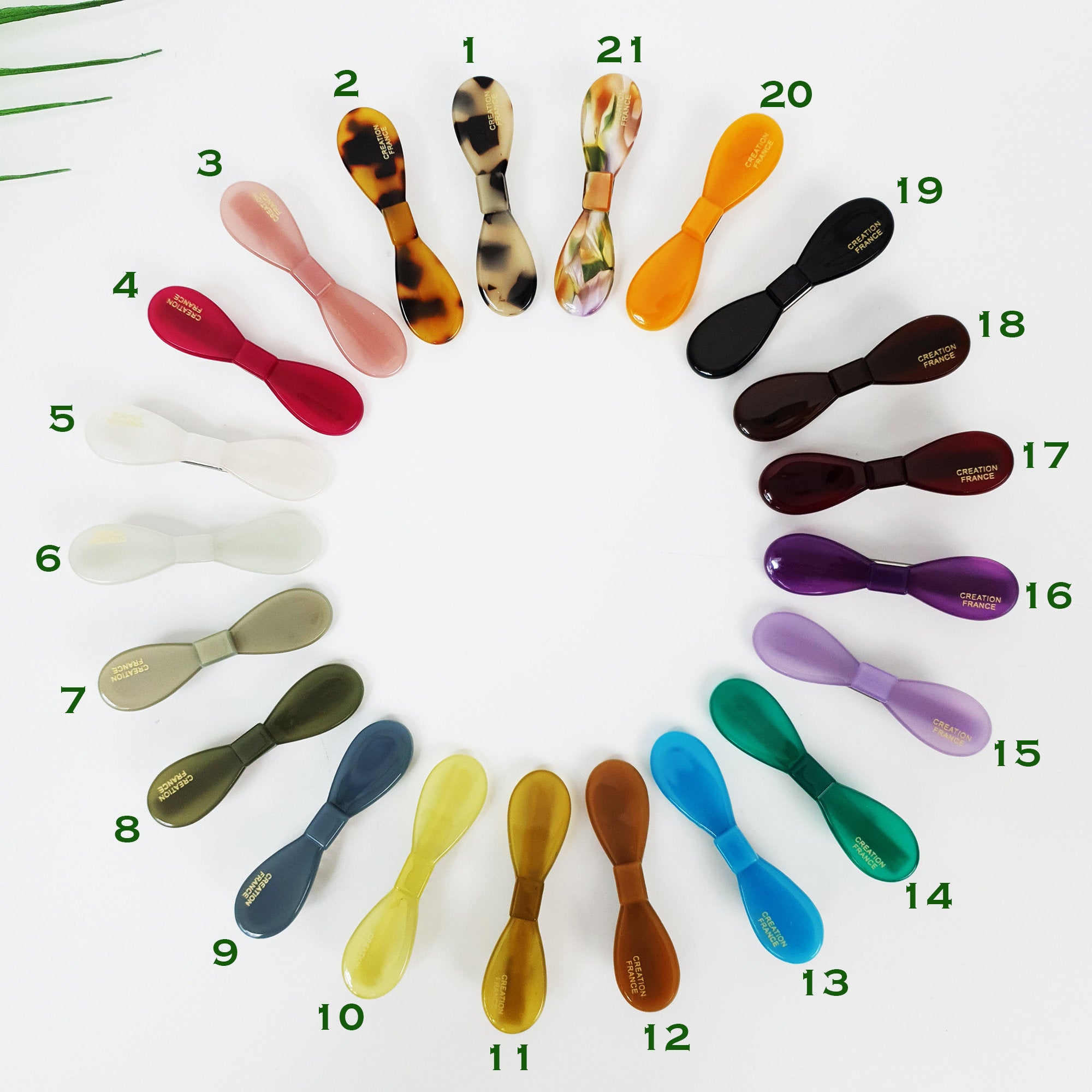 Round Ribbon Mini Hair Clips / Pure Color Extra Small French Hair Pin / Alligator Hair Clip for Girl / Hair Barrette for Woman