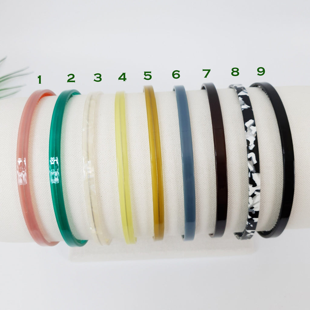 Pure Color Inner Wire Thin Headband / Simple Line Headband / Elegant Hair Accessories for Woman / Alice Headband