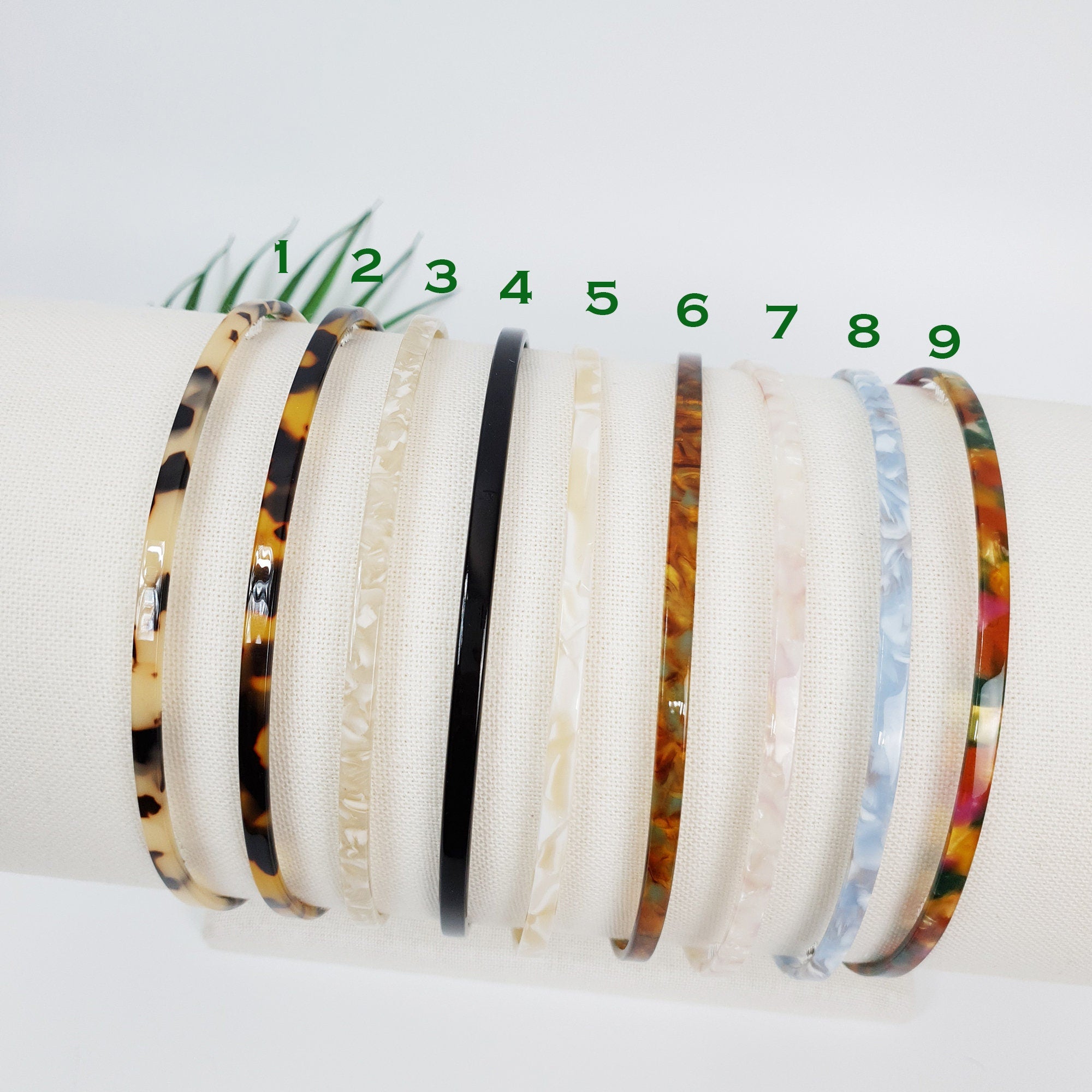 Leopard Extra Thin Headband (0.2 Inch) / Simple Line Tortoise Shell Headband / Hair Accessories for Woman