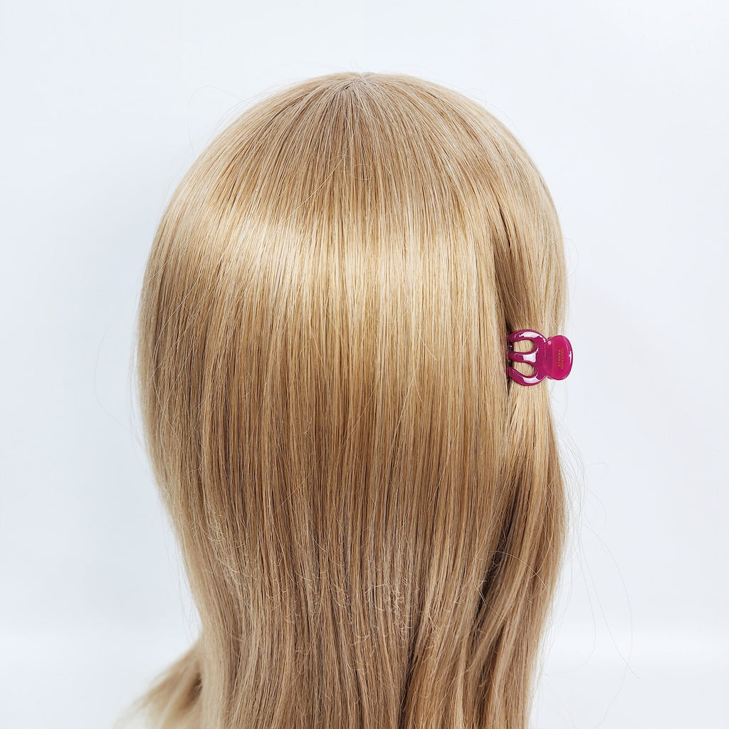 Cellulose Cutie Flower Hair Clips (1.2 Inch) / Cute Mini Hair Pin / Hair Accessory for Woman / Small Octopus Hair Clip