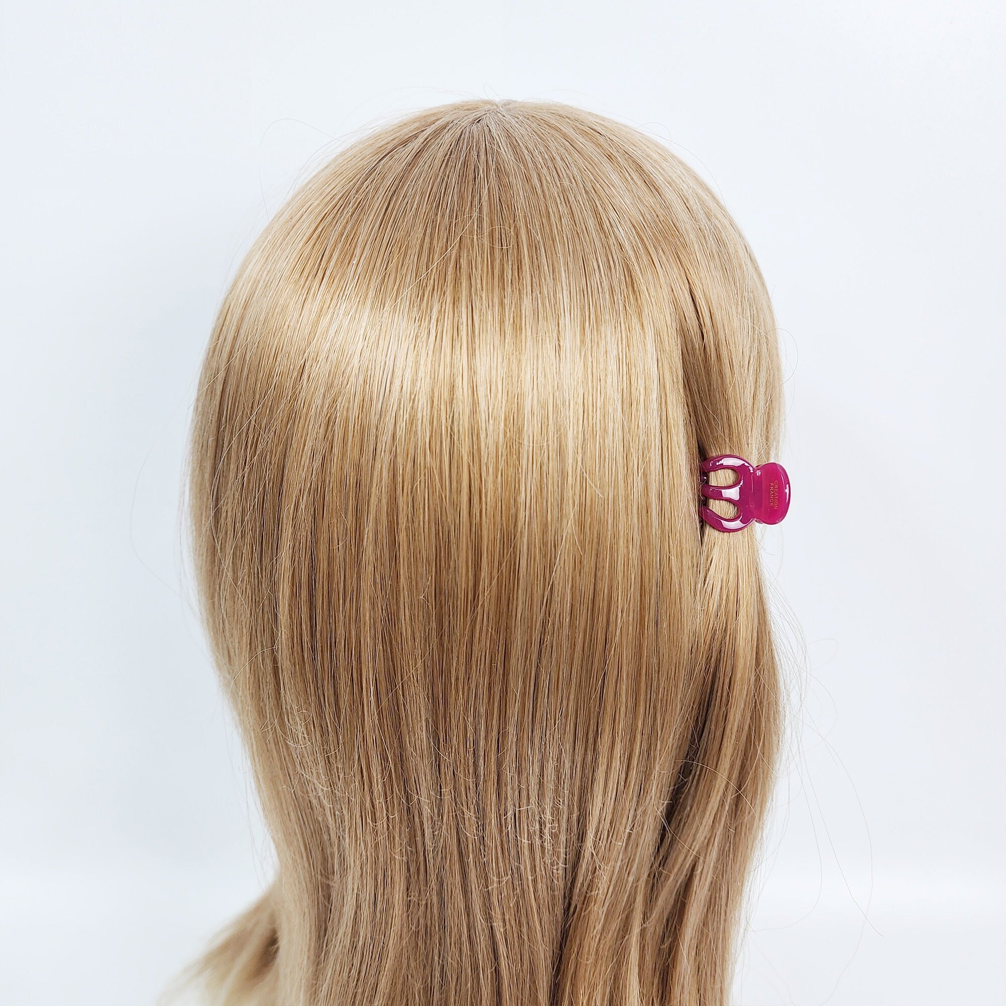 Cellulose Cutie Flower Hair Clips (1.2 Inch) / Cute Mini Hair Pin / Hair Accessory for Woman / Small Octopus Hair Clip