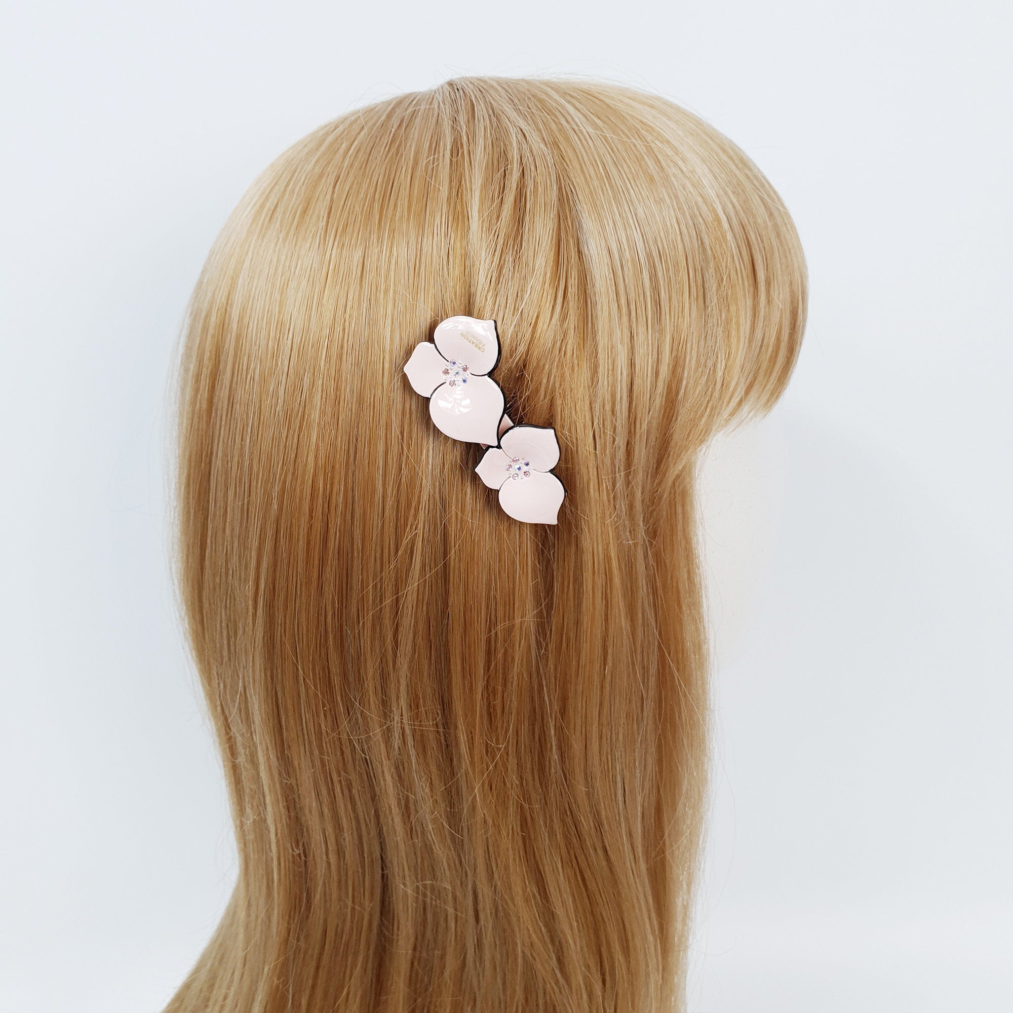 Blossom Nonslip Hair Comb Pin with Cubic / Tortoise Shell French Hair Pin / Hair Fork for Woman / Flower Hair Pin