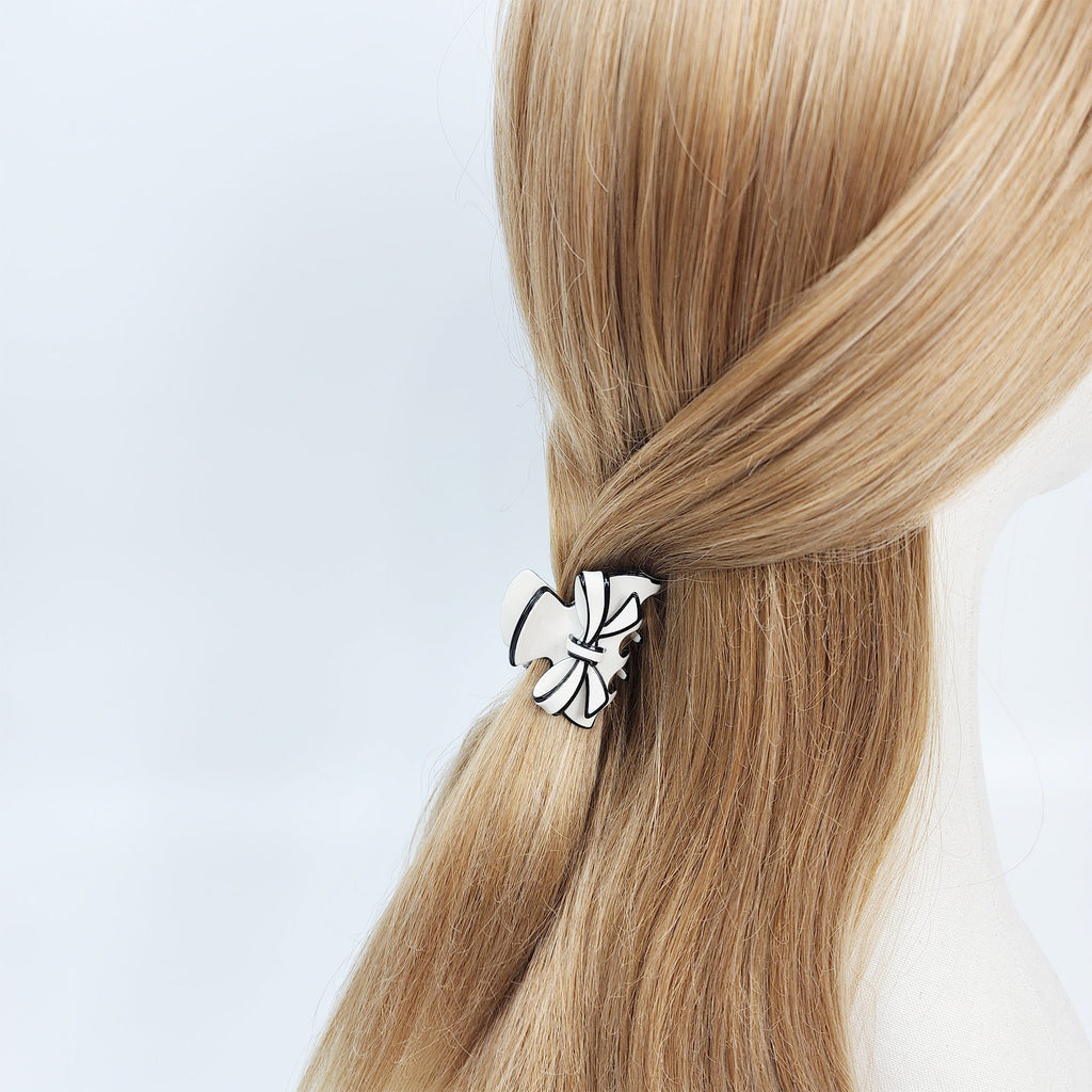 Pastel Color Balance Ribbon Hair Claw Clip (1.8 Inch) / Colorful French Hair Pin / Hair Accessory for Woman