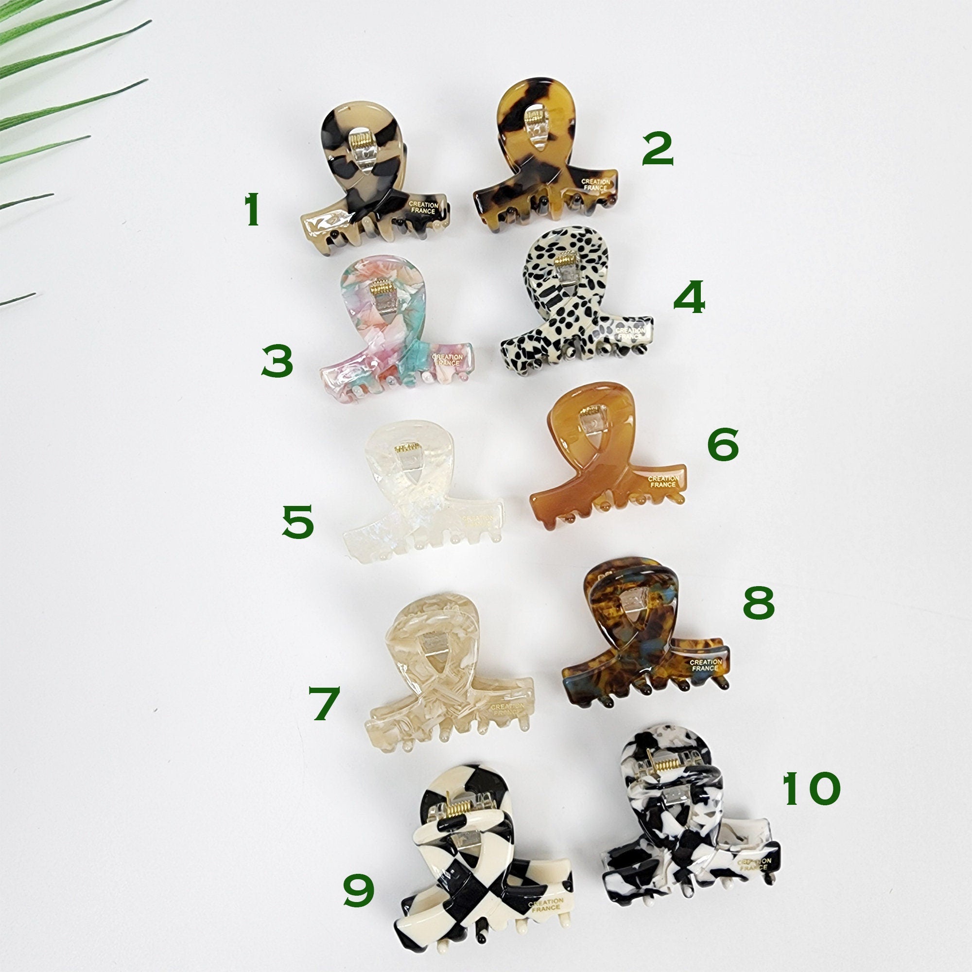 Short Twist Mini Hair Claw Clip (1.6 Inch) / Cute Small French Hair Pin / Hair Accessory for Woman / French Barrette for Girls