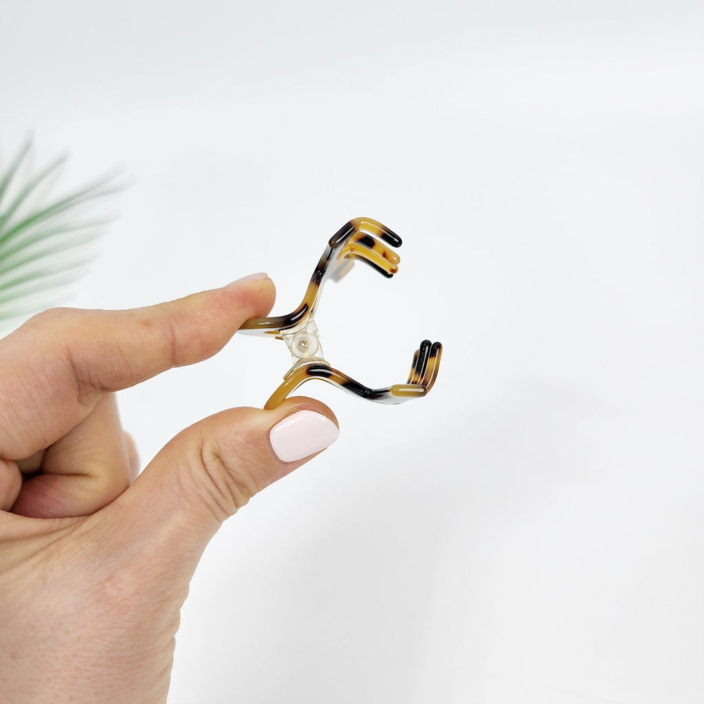 Short Twist Mini Hair Claw Clip (1.6 Inch) / Cute Small French Hair Pin / Hair Accessory for Woman / French Barrette for Girls