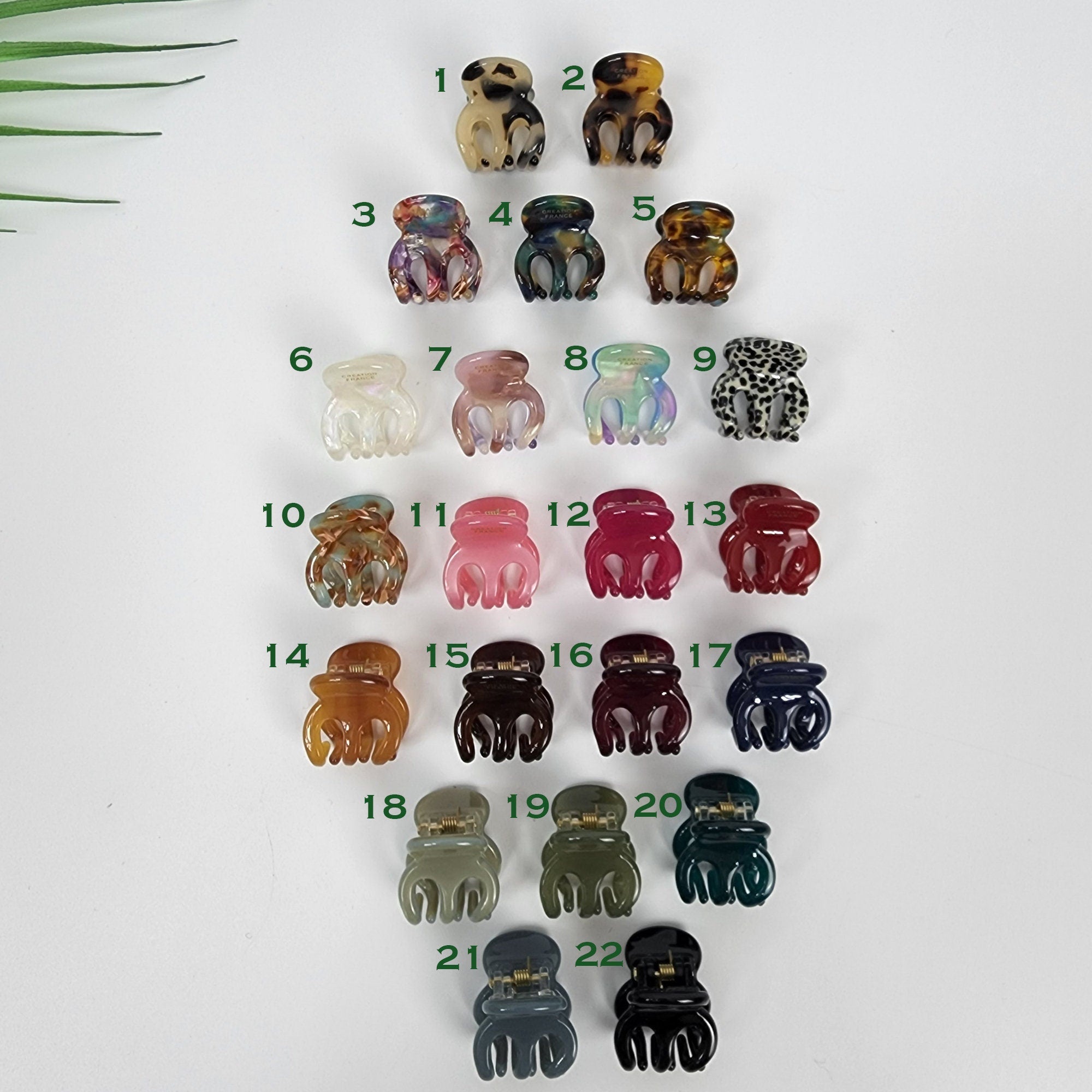 Pure Color Small Hair Claw Clip (0.8 Inch) / Cute French Hair Pin / Hair Accessory for Woman / French Barrette