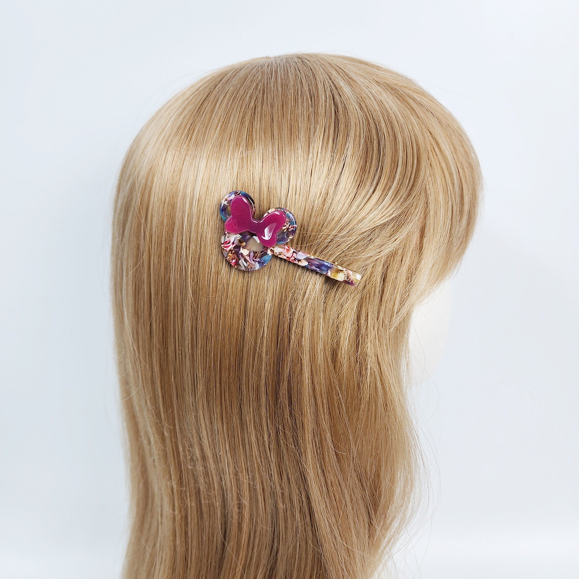 Minnie Mouse Mini Hair Clip Claw (2.8 Inch) / Cute French Hair Pin / Alligator Hair Clip for Woman / French Hair Barrette