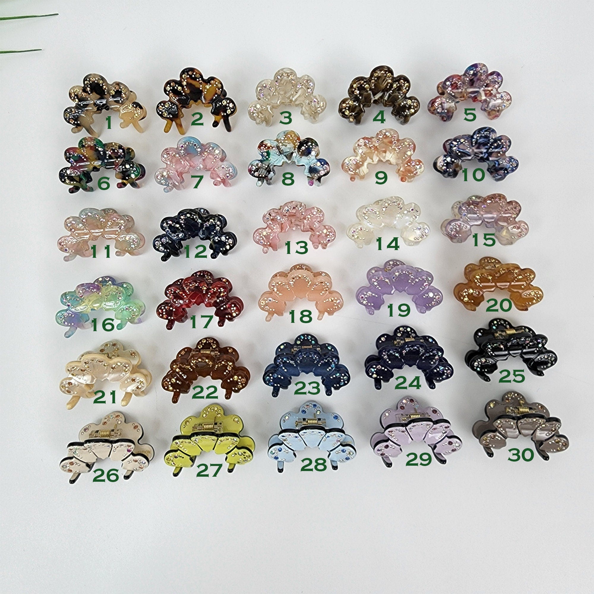 Crown Mini Hair Clips with Cubic / Luxurious French Hair Pin / Hair Accessory for Woman / French Barrette for Girl