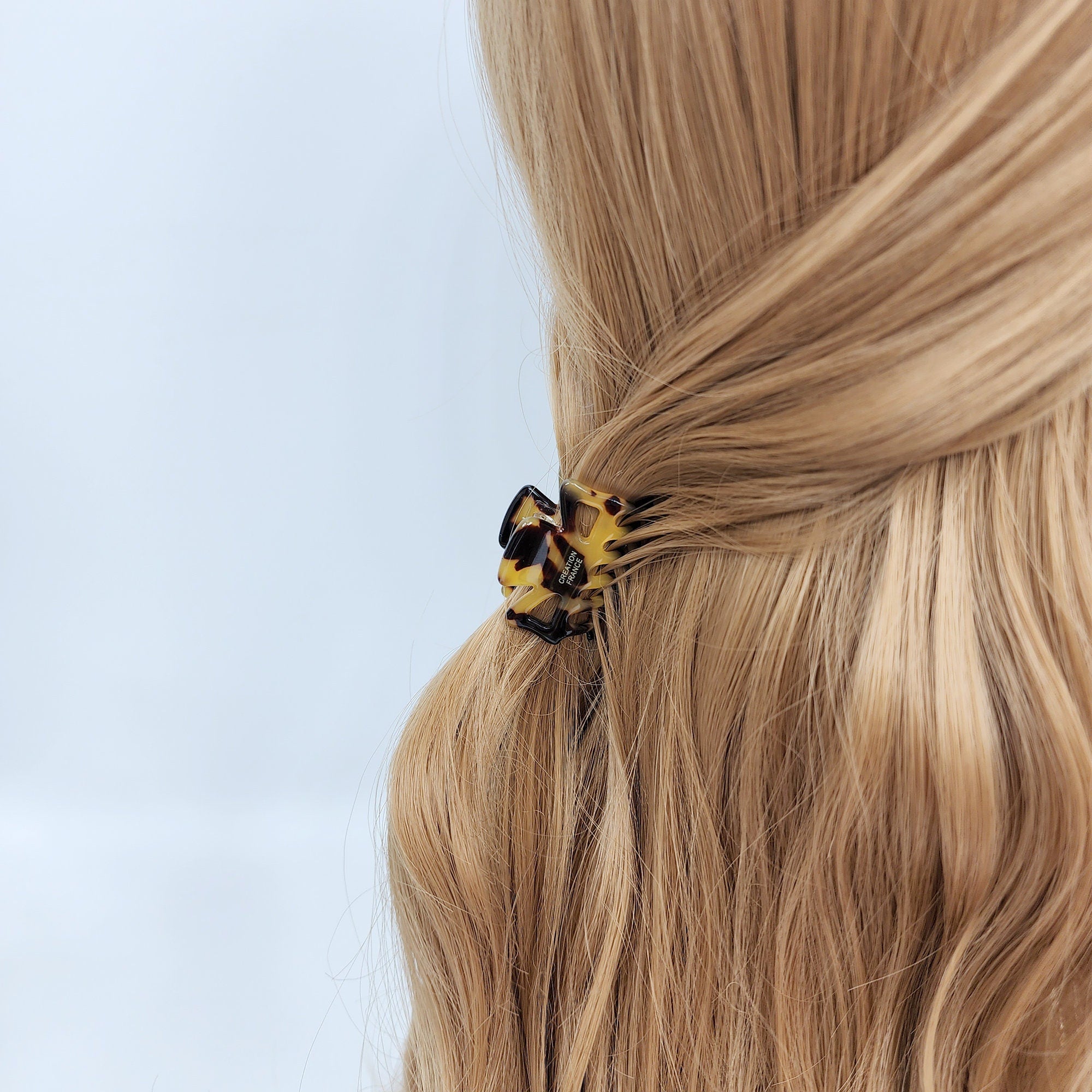 Linda Mini Hair Clips / Tortoise Shell French Hair Pin / Hair Accessory for Woman / Hair Claw Clip for Girls