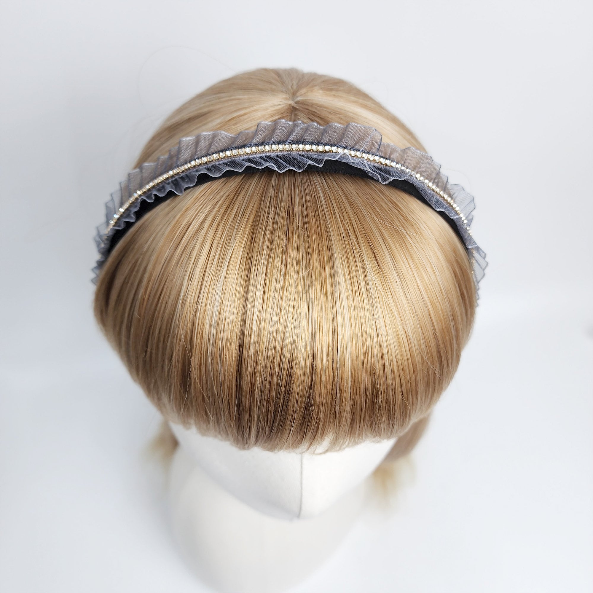 Lovely Crystal Thin Headband (0.8 Inch) / Simple Comfortable Alice Headband / Hair Accessories for Woman / Crystal Headband