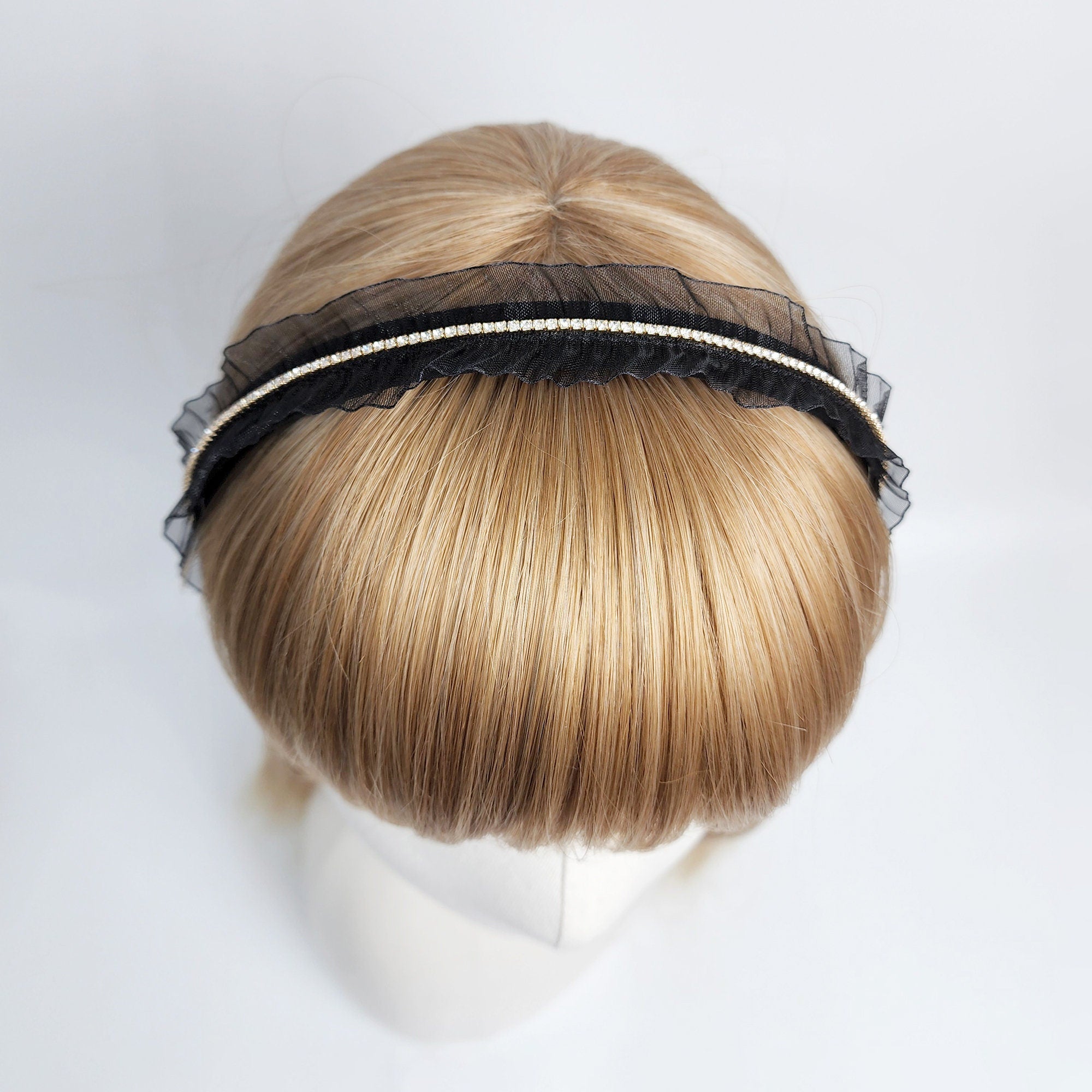 Lovely Crystal Thin Headband (0.8 Inch) / Simple Comfortable Alice Headband / Hair Accessories for Woman / Crystal Headband